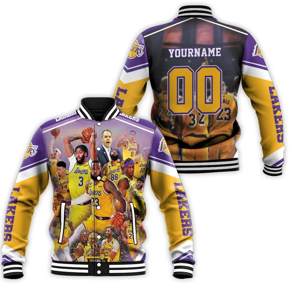 Los Angeles Lakers 2020 Champions For Fans Baseball Jacket