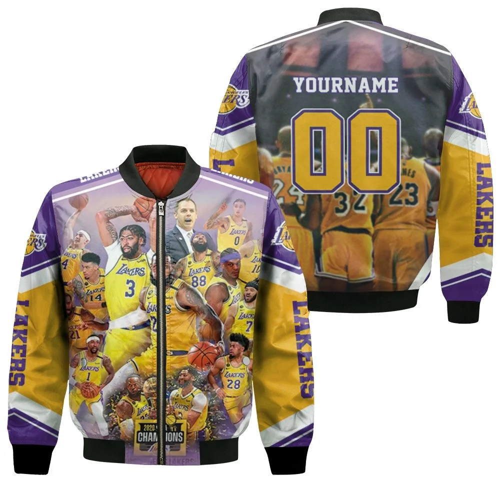 Los Angeles Lakers 2020 Champions For Fans Bomber Jacket