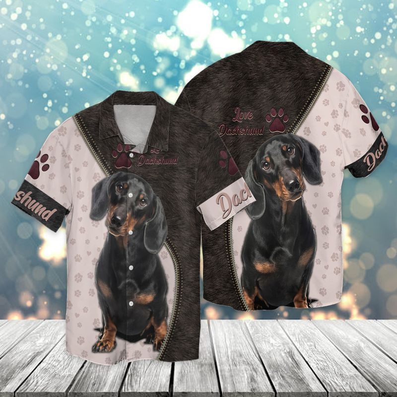 wiener dog hawaiian shirt