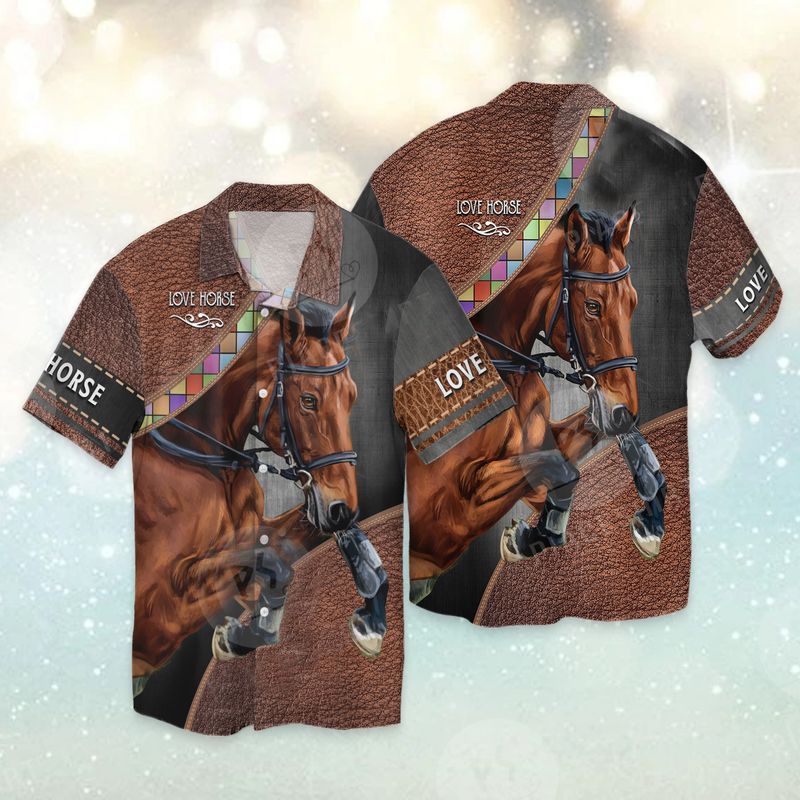 Love Horse Warrior Hawaiian Shirt - Teeruto