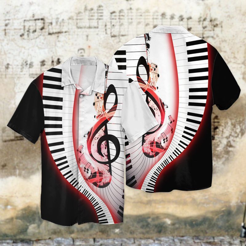 Love Piano Hawaiian Shirt