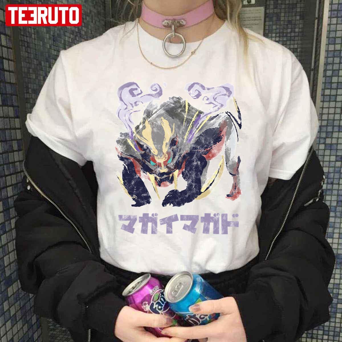 Magnamalo Kanji Icon Monster Hunter Rise Game Unisex T-Shirt