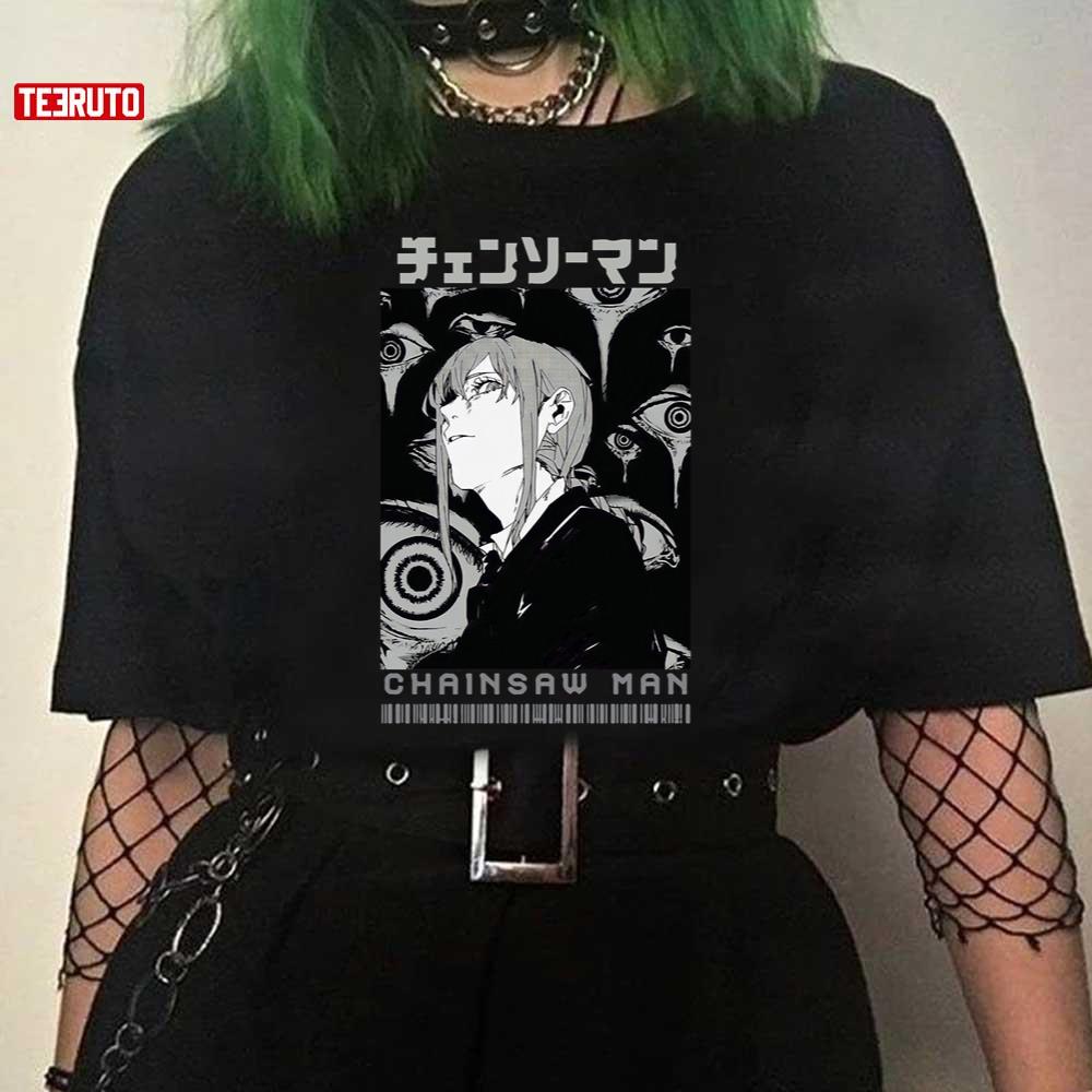 Makima Chain Saw Man Anime Manga Harajuku Unisex T-Shirt