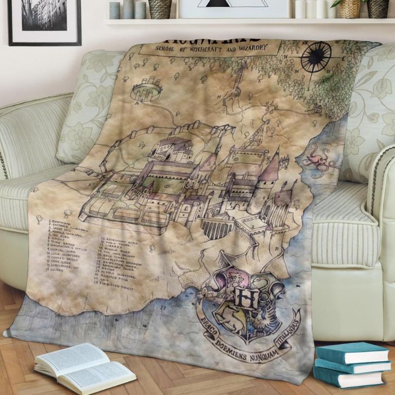 Map of Camp Half Blood Throw Blanket Decorative Sofa Blanket