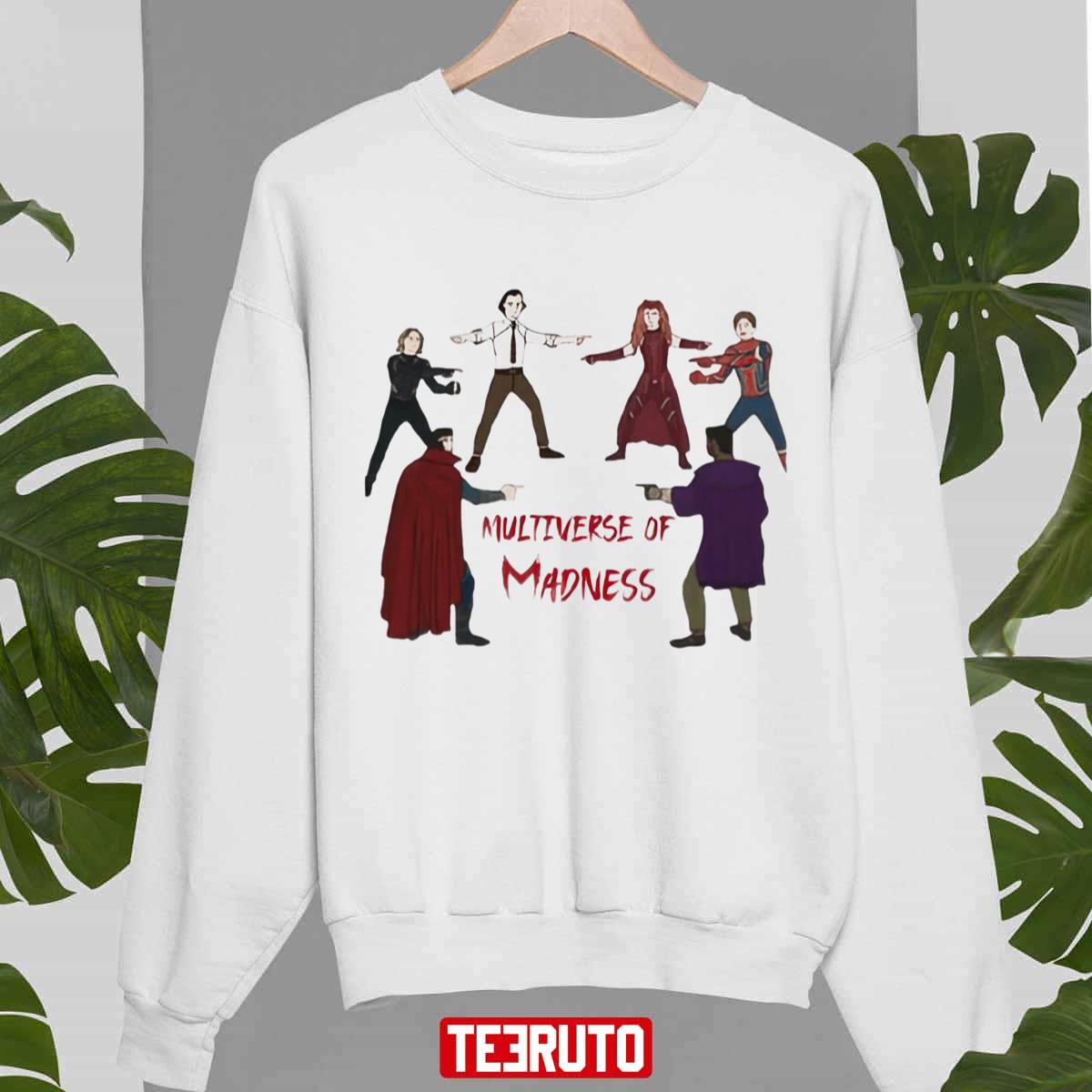 Meme Multiverse Of Madness Loki Spiderman Dr Strange Scarlet Witch Unisex Sweatshirt