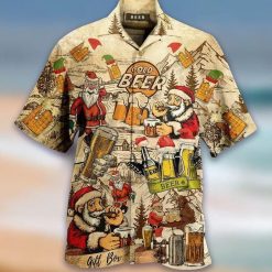 Merry Christmas Cold Beer Hawaiian Shirt