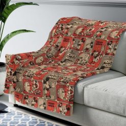 Mickey And Minnie Mouse Best Seller Fleece Blanket Gift For Fan, Premium Comfy Sofa Throw Blanket Gift