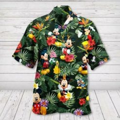 Mickey Leaf Green Hawaiian Shirt