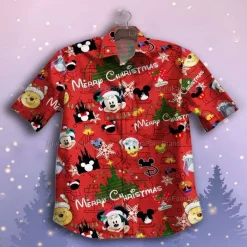 Mickey Mouse Movies Disney Merry Christmas Hawaiian Shirt