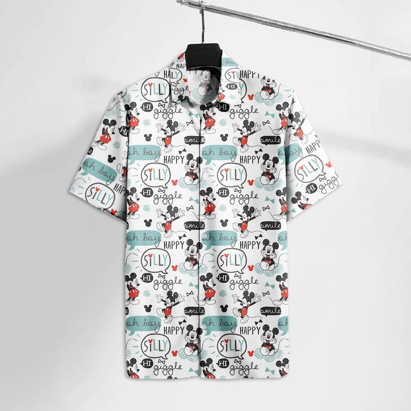 Mickey Mouse Oh Boy Happy Silly Movies Disney Hawaiian Shirt
