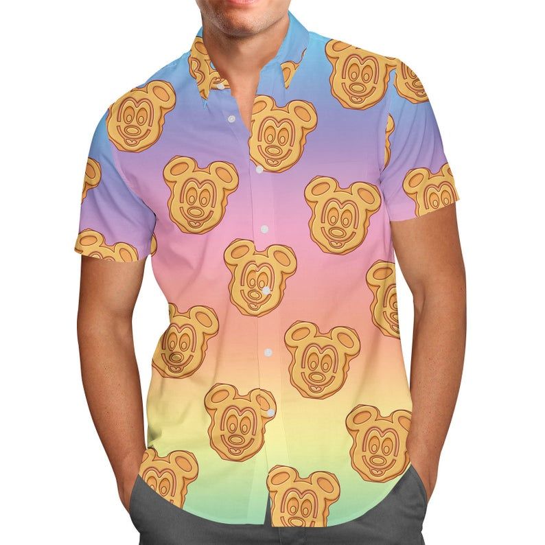 Mickey Waffles Rainbow Disney Hawaiian Shirt