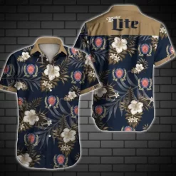 Miller Lite Hawaiian Shirt