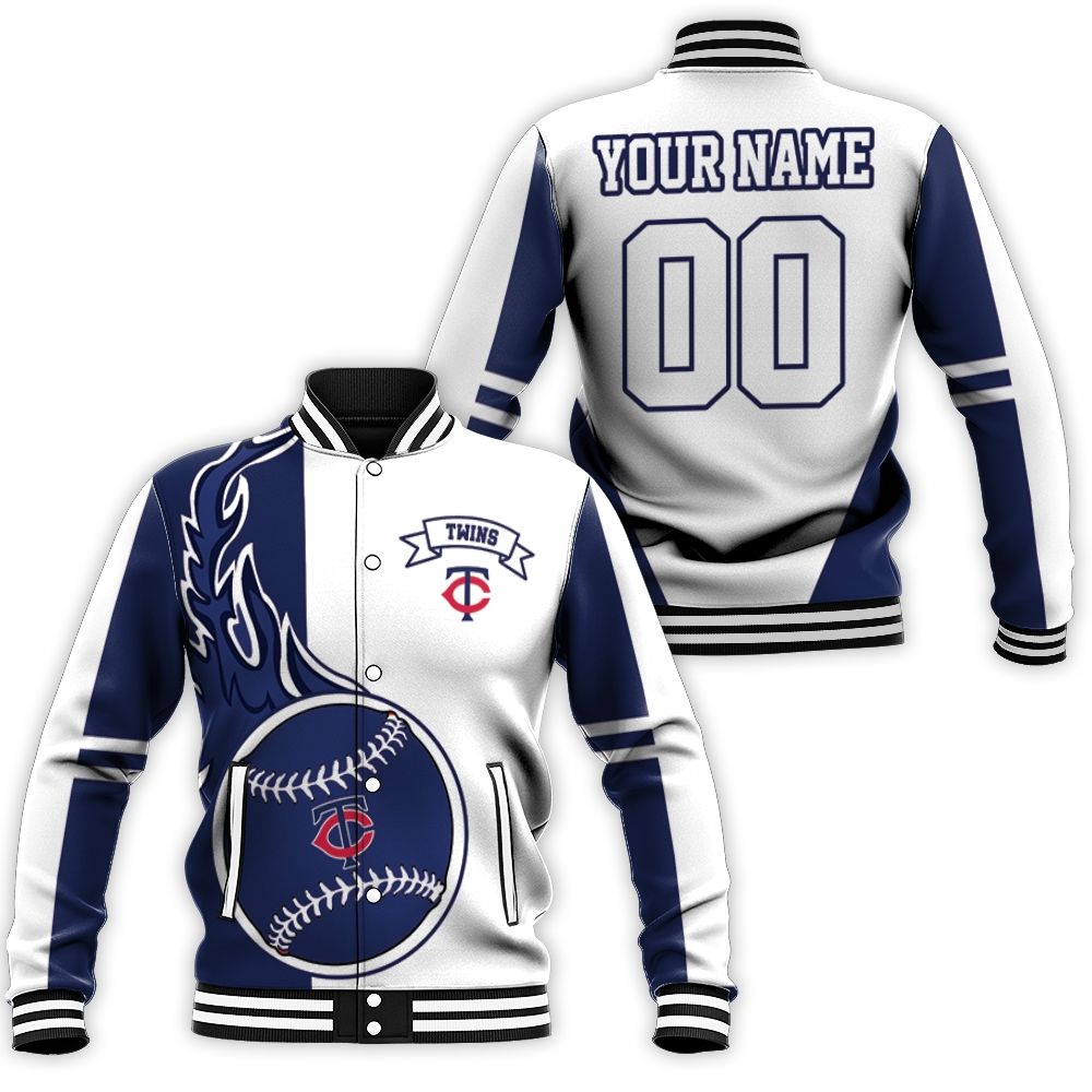 Minnesota Twins 3d Personalized Baseball Jacket