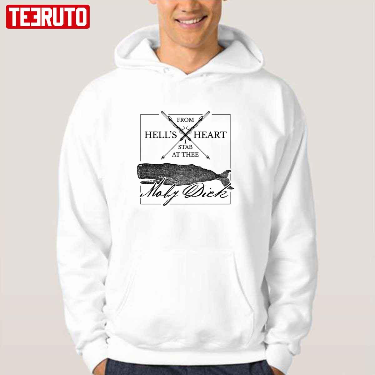 Moby Dick Hell’s Heart Quote Unisex Hoodie