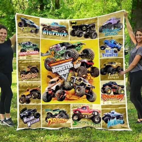 Monster Jam Quilt Blanket2 Teeruto