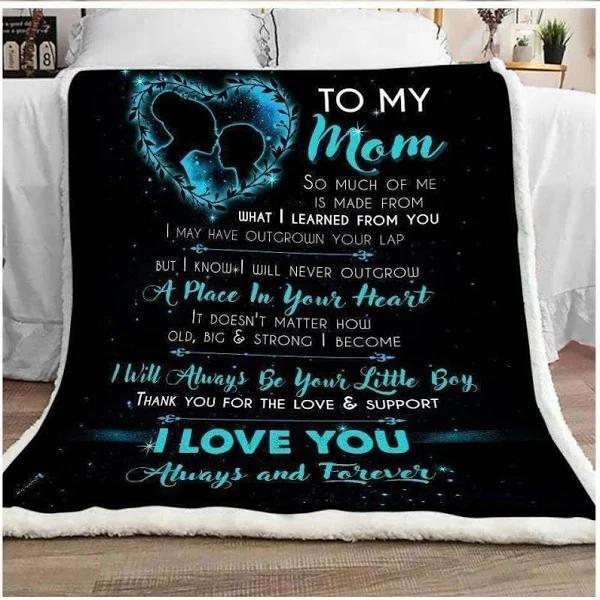 Mother To My Mom So Much Of Me Is Made From What I Learned From You For Mom Fleece Blanket
