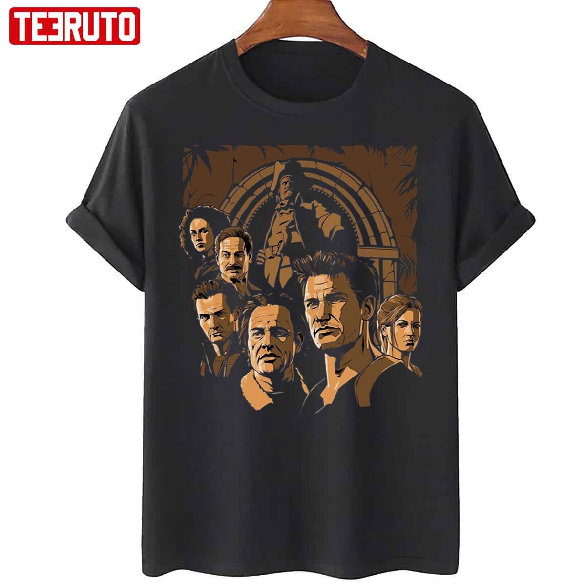 Movie Uncharted All Characters Unisex T-Shirt