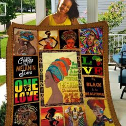 My Black Is So Beautiful Fleece Blanket Quilt Blanket Gift For Blank Girl