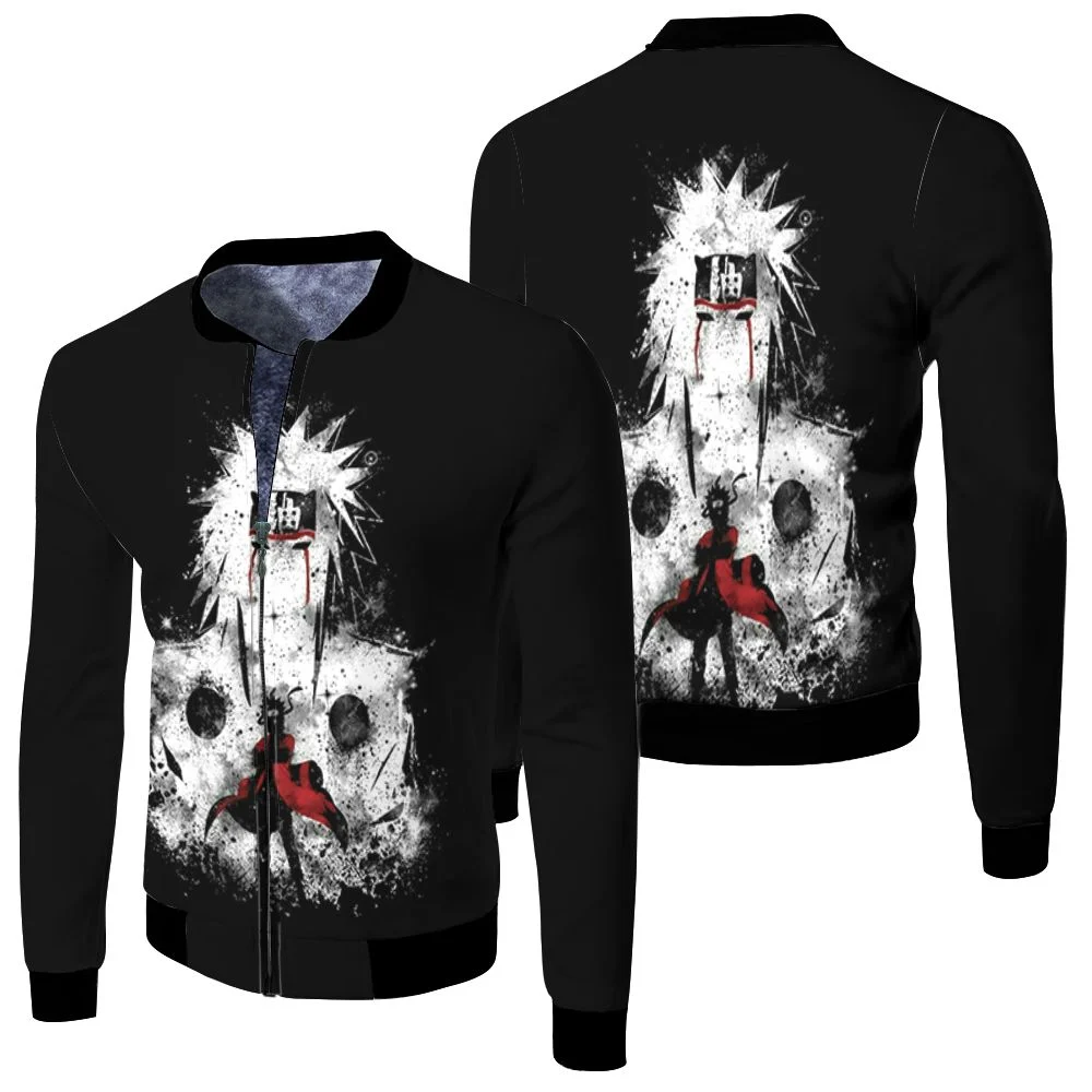 Naruto Jiraiya 3d Jersey Fleece Bomber Jacket