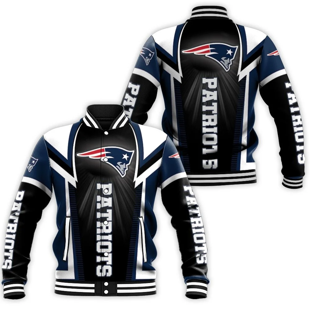 New England Patriots For Fans Baseball Jacket