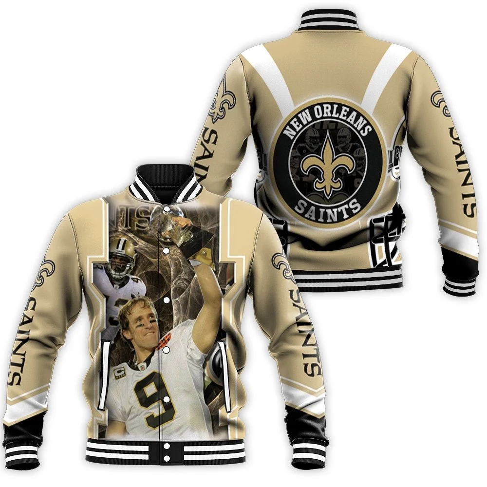 New Orleans Saints Players For Fans Baseball Jacket