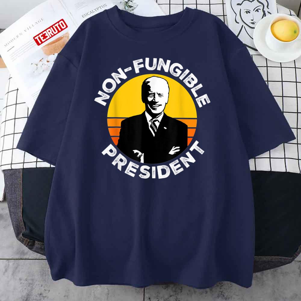 Nft Crypto Nonfungible President Joe Biden Vintage Unisex T-Shirt