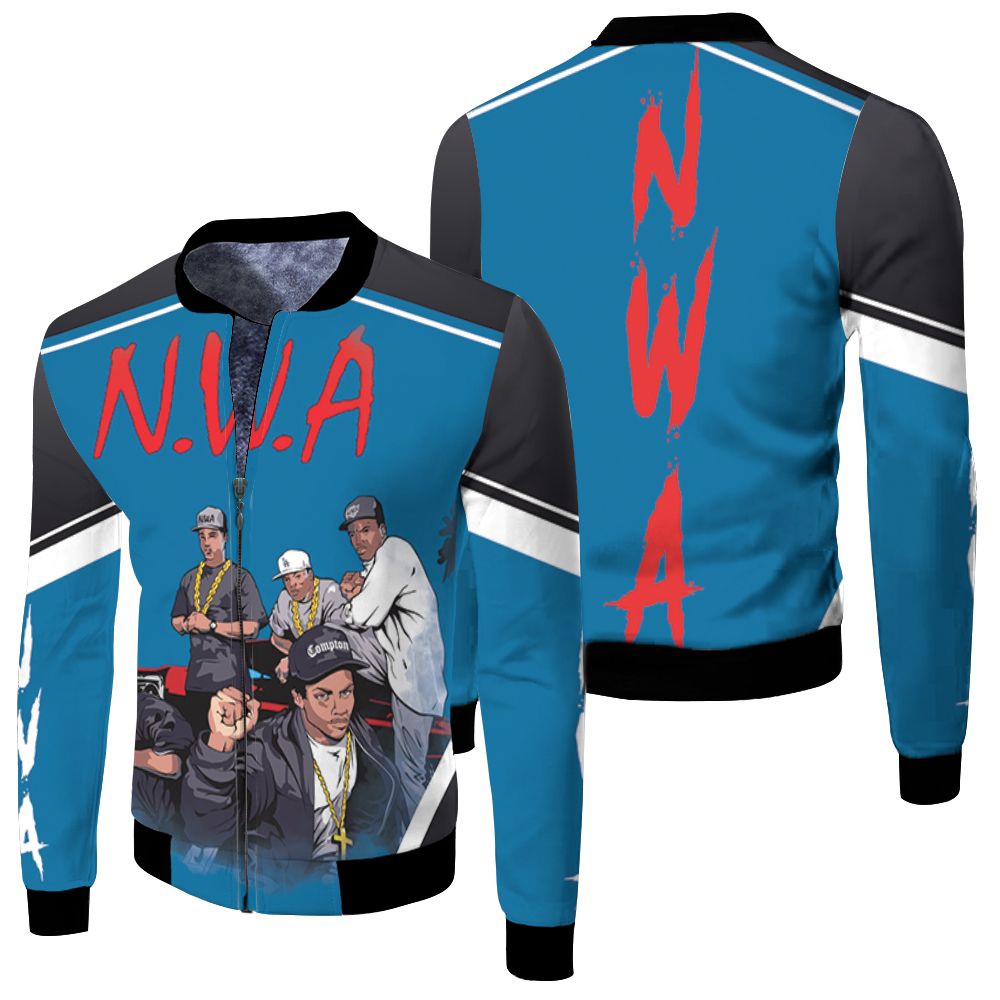 N.W.A. Member Groups Fleece Bomber Jacket