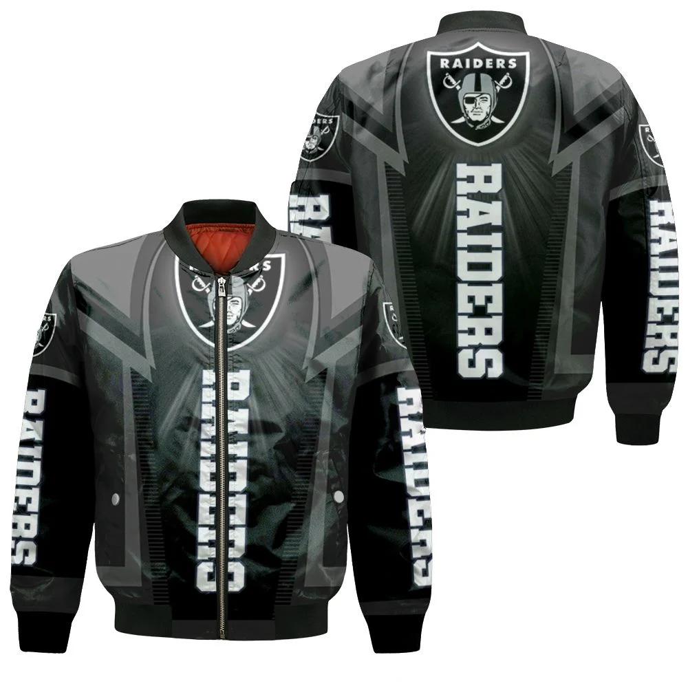 Oakland Raiders For Fans Bomber Jacket