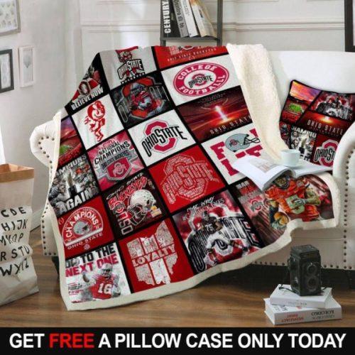 Ohio State Buckeyes Fleece Quilt Blankets Teeruto