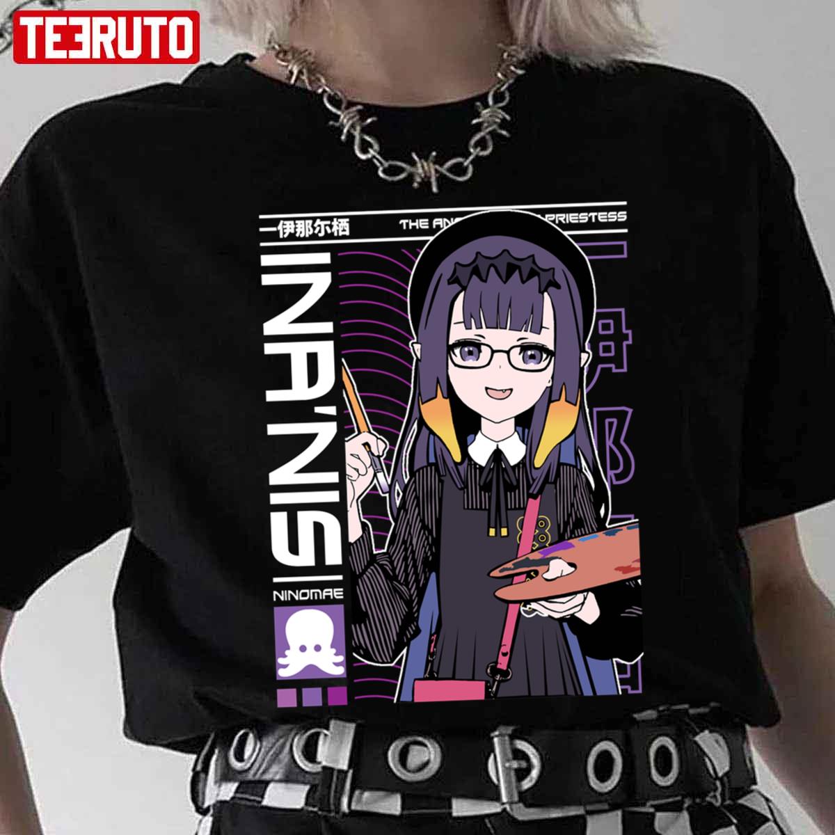 Painting With Ina Hololive En Anime Unisex T-Shirt