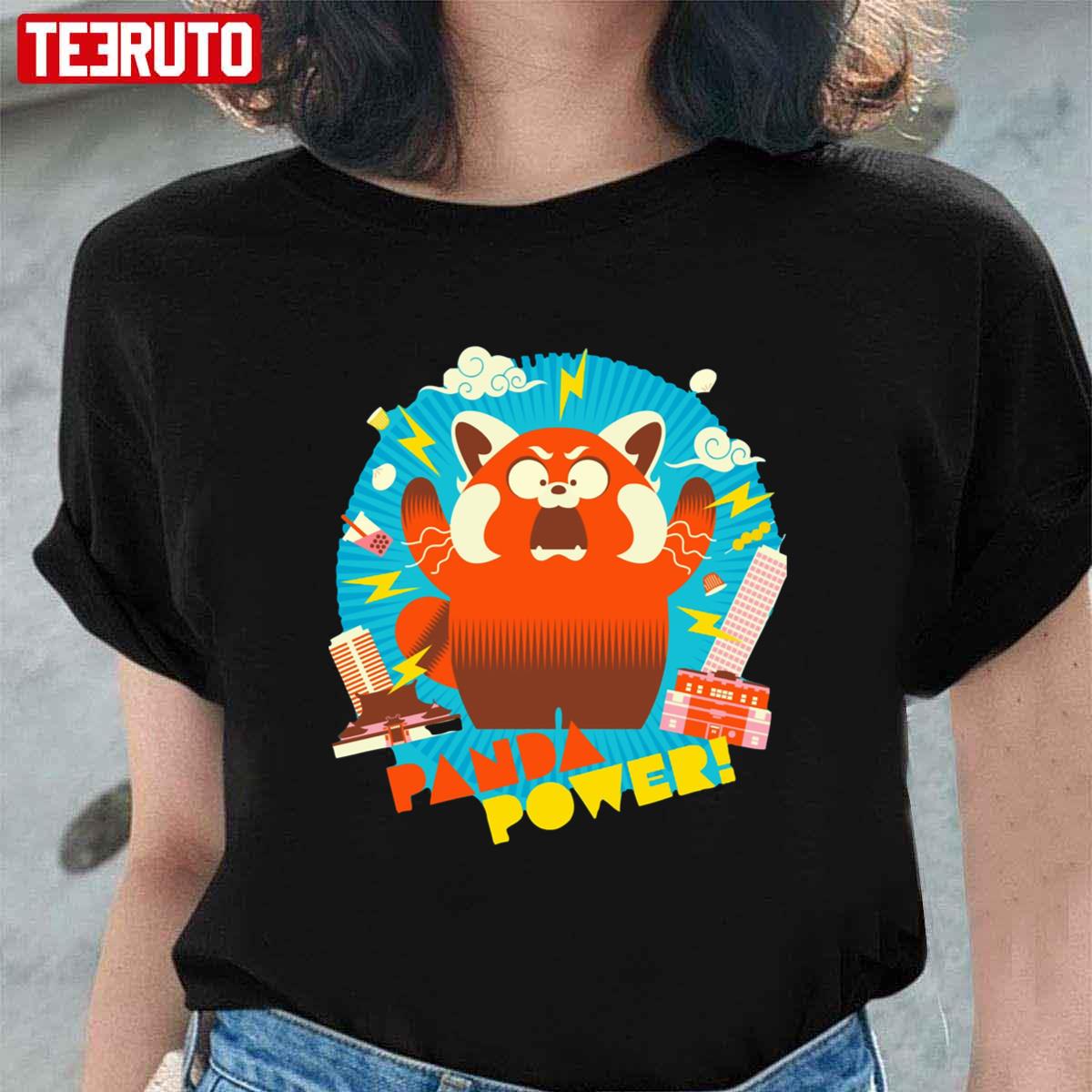 Panda Power Turning Red Unisex T-Shirt