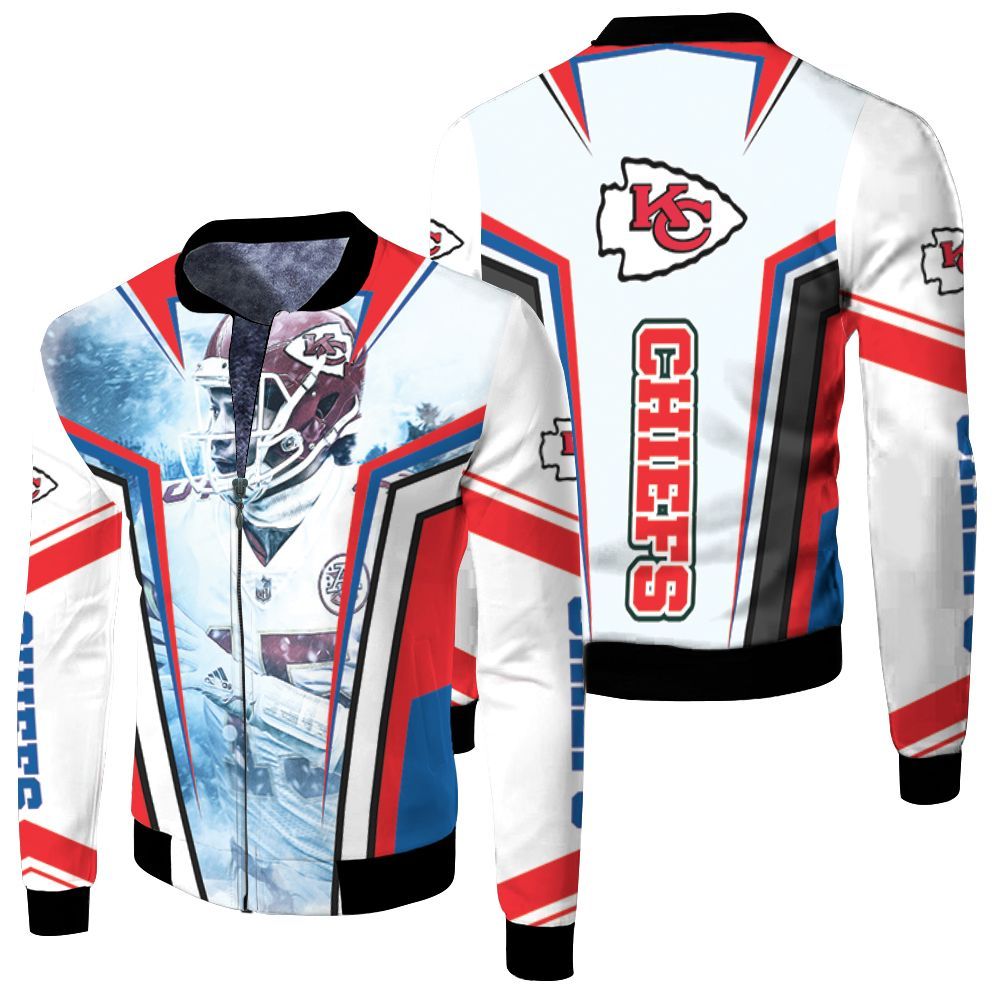 Patrick Mahomes 15 Kansas City Chiefsfor Fans Fleece Bomber Jacket