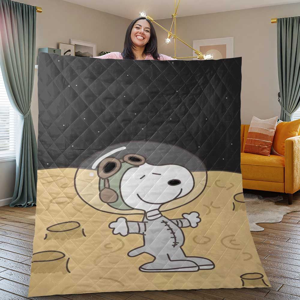 Disney Snoopy Houston Astros Quilt Blanket - Teeruto