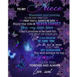 Personalized Customize To My Niece Aunt Love You For The Rest Of Mine Forever Always Mandala Fleece Blanket
