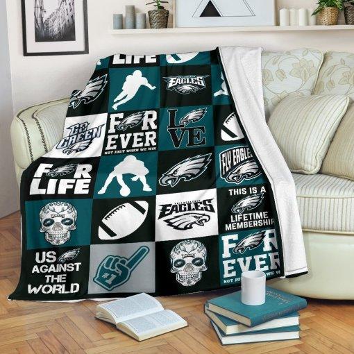 Philadelphia Eagles Blanket and Pillow