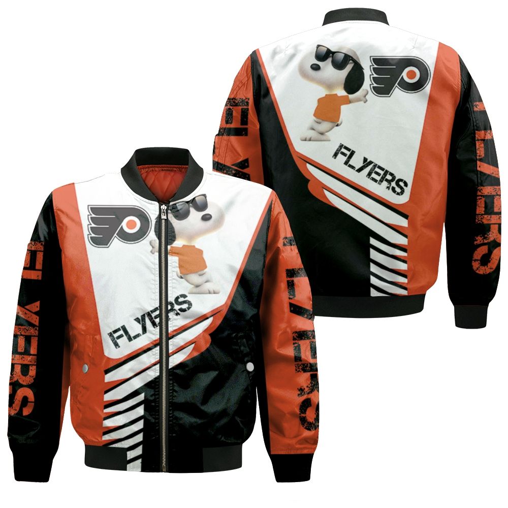 Philadelphia Flyers Snoopy For Fans 3d Bomber Jacket