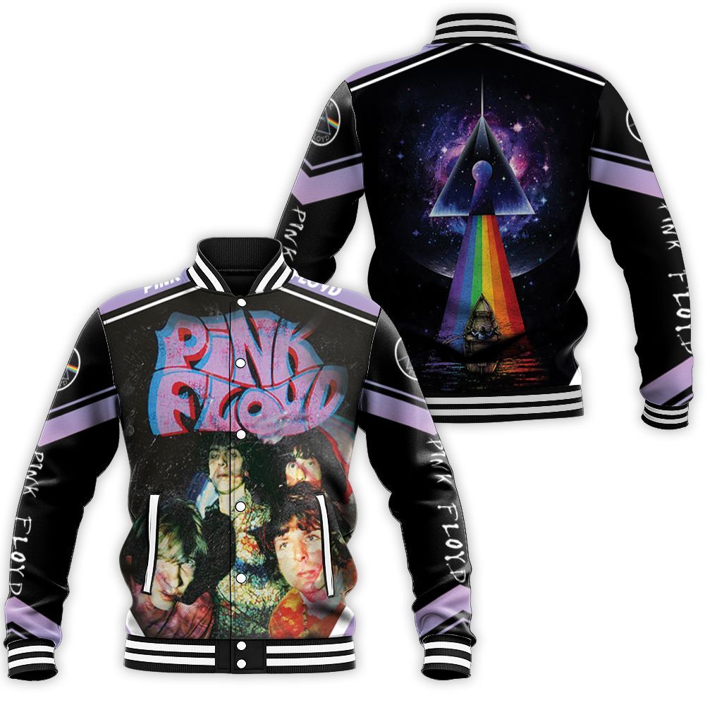 Pink Floyd Purple Logo Anaglyph Baseball Jacket