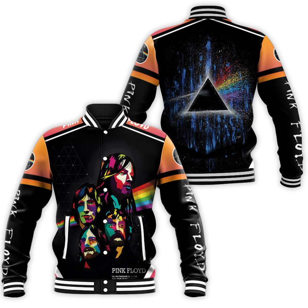 Pink Floyd Rainbow Popart Baseball Jacket