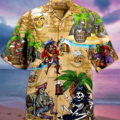 Pirates Of The Caribbean Cartoon Hawaiian Shirt