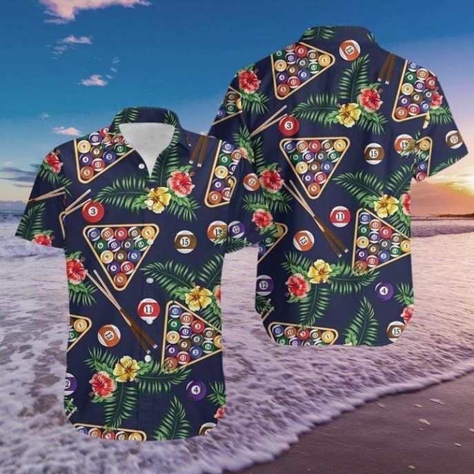 Pool Billiard Tropical Hawaiian Shirt