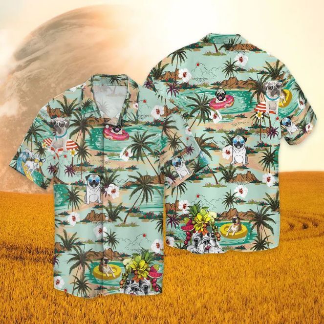 Pug Dog Hawaiian Shirt