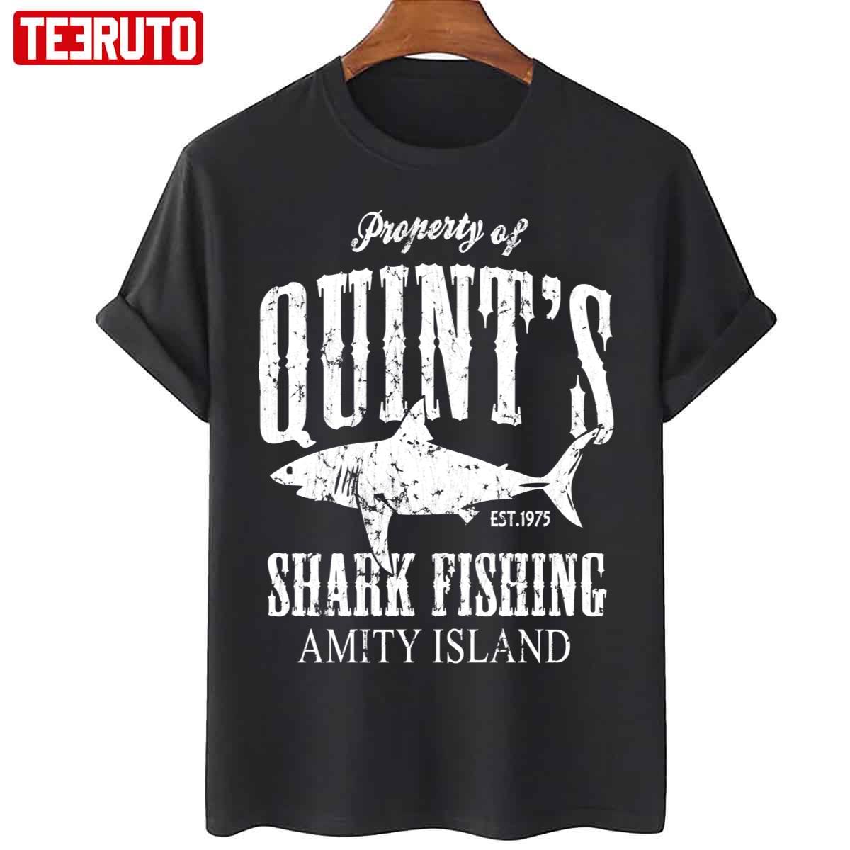 Quints Shark Fishing Amity Island Unisex T-Shirt