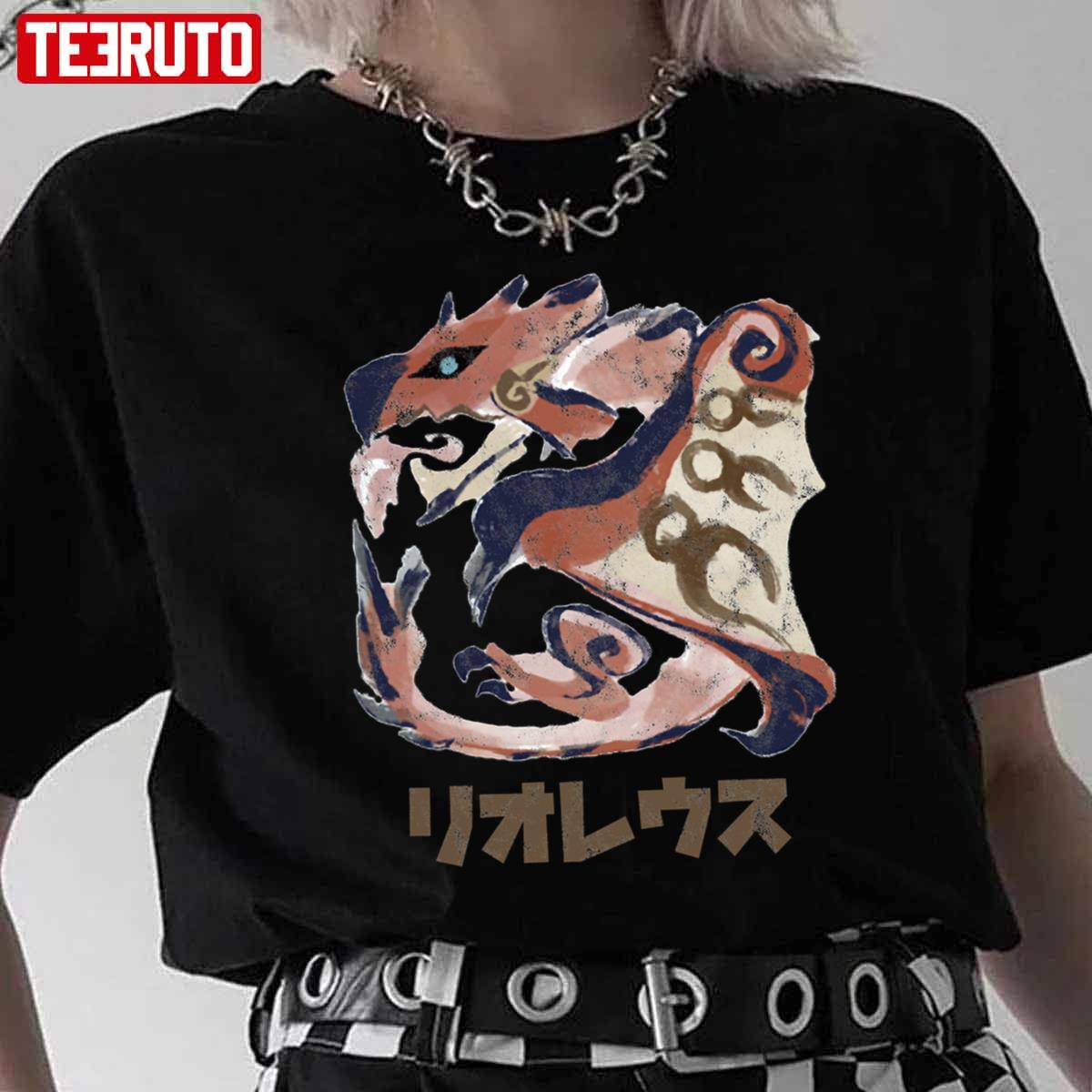 Rathalos Kanji Icon Monster Hunter Rise Game Unisex T-Shirt