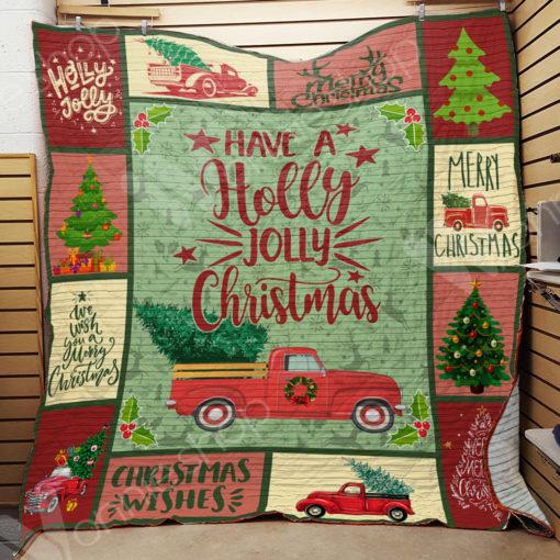 Red Truck Christmas Blanket