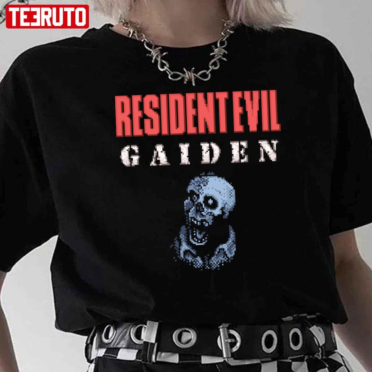 Resident Evil Gaiden Gbc Title Screen Unisex T-Shirt