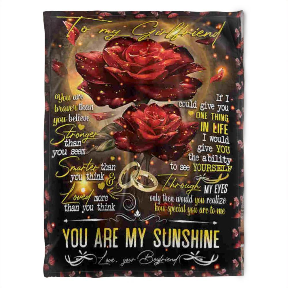 Roses Blanket To My Girlfriend Loved More Than You Think For Girlfriend From Boyfriend