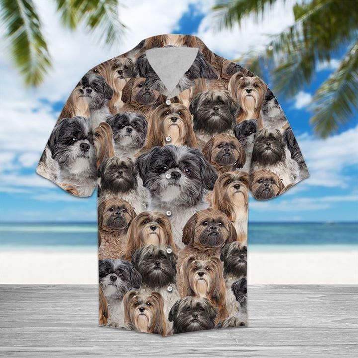 Shih Tzu Dogs Hawaiian Shirt