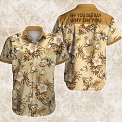Sloth Awesome Colorful Hawaiian Shirt