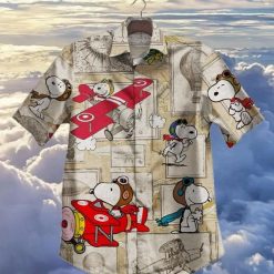 Snoopy Airplane Cartoon Peanuts Hawaiian Shirt