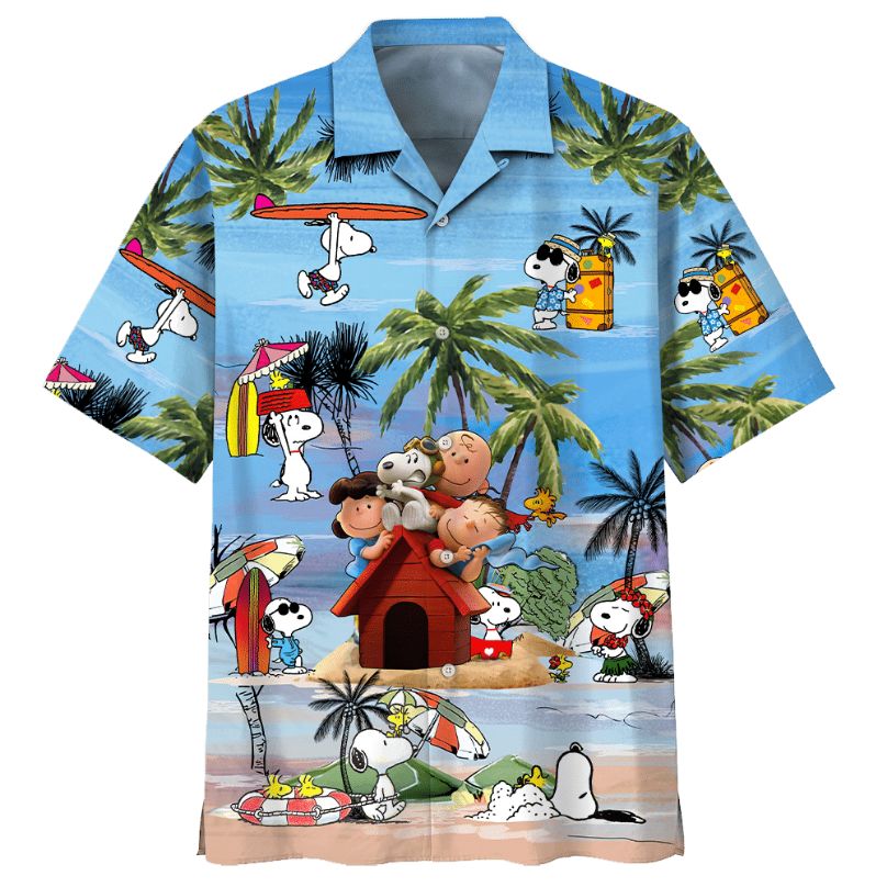 NFL Philadelphia Eagles Snoopy Beach Summer Hawaiian Shirt - Binteez